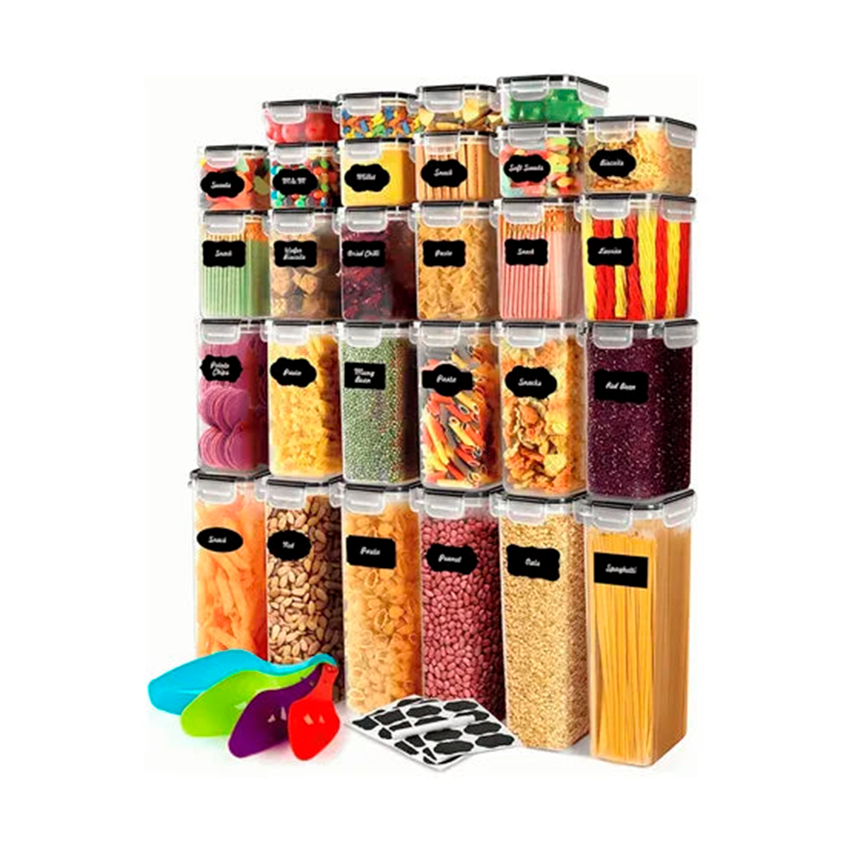 Kit x28 Contenedores Herméticos de Almacenamiento