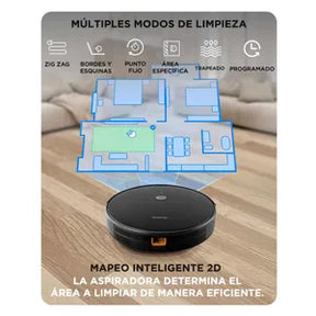 Aspiradora Robot Gadnic Z900 Trapeadora 3 Modos 200m2 App Silenciosa 0.6 Lts