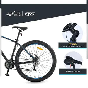 Bicicleta Mountain Bike Overtech Q6 R29 Talle L