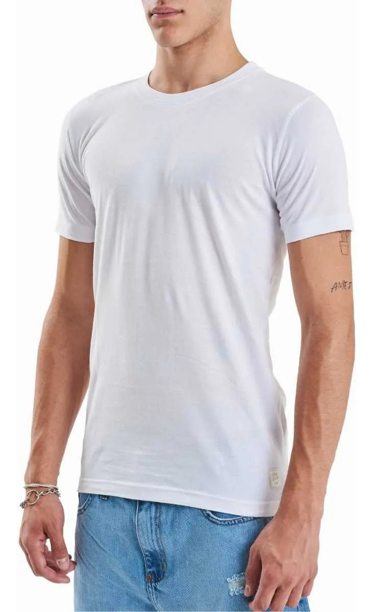 Pack X3 Remeras Básicas Slim El Don Hombre Algodón