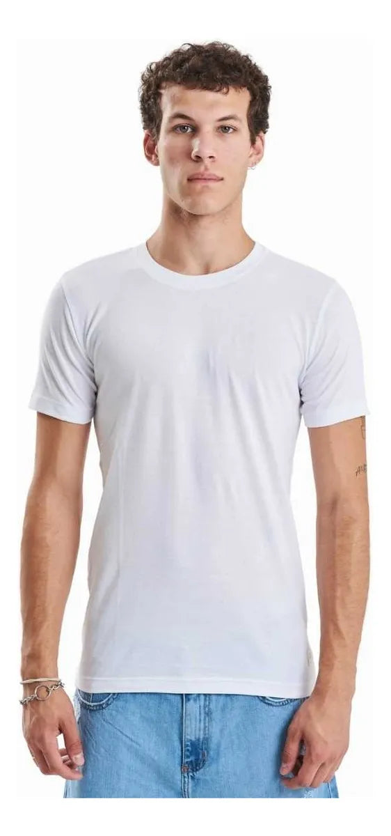 Pack X3 Remeras Básicas Slim El Don Hombre Algodón